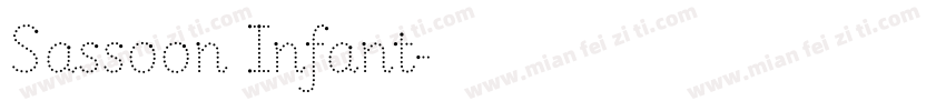 Sassoon Infant字体转换